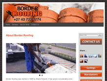 Tablet Screenshot of borderroofing.co.za